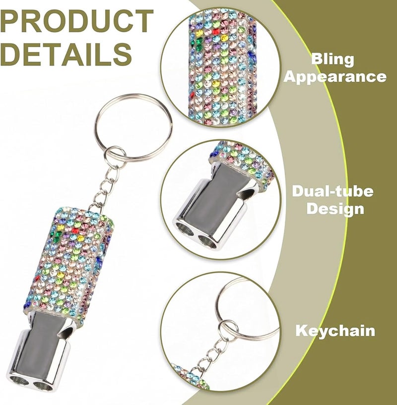 Binboll Double-Tube Whistle Aluminum Alloy Survival Whistle for Outdoor Needs Sports Referee Emergency - Image 2